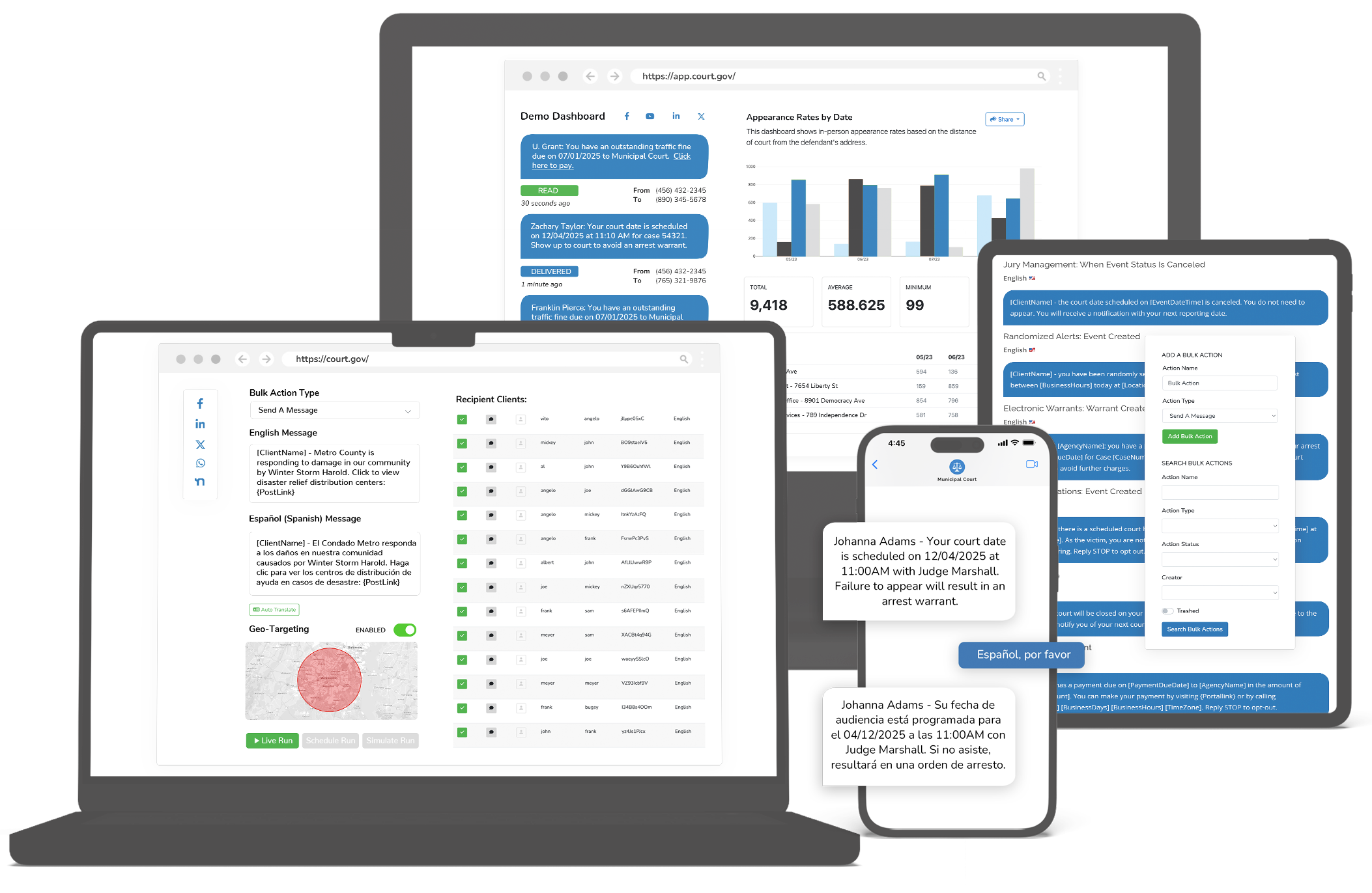 eCourtDate.uk Platform Overview